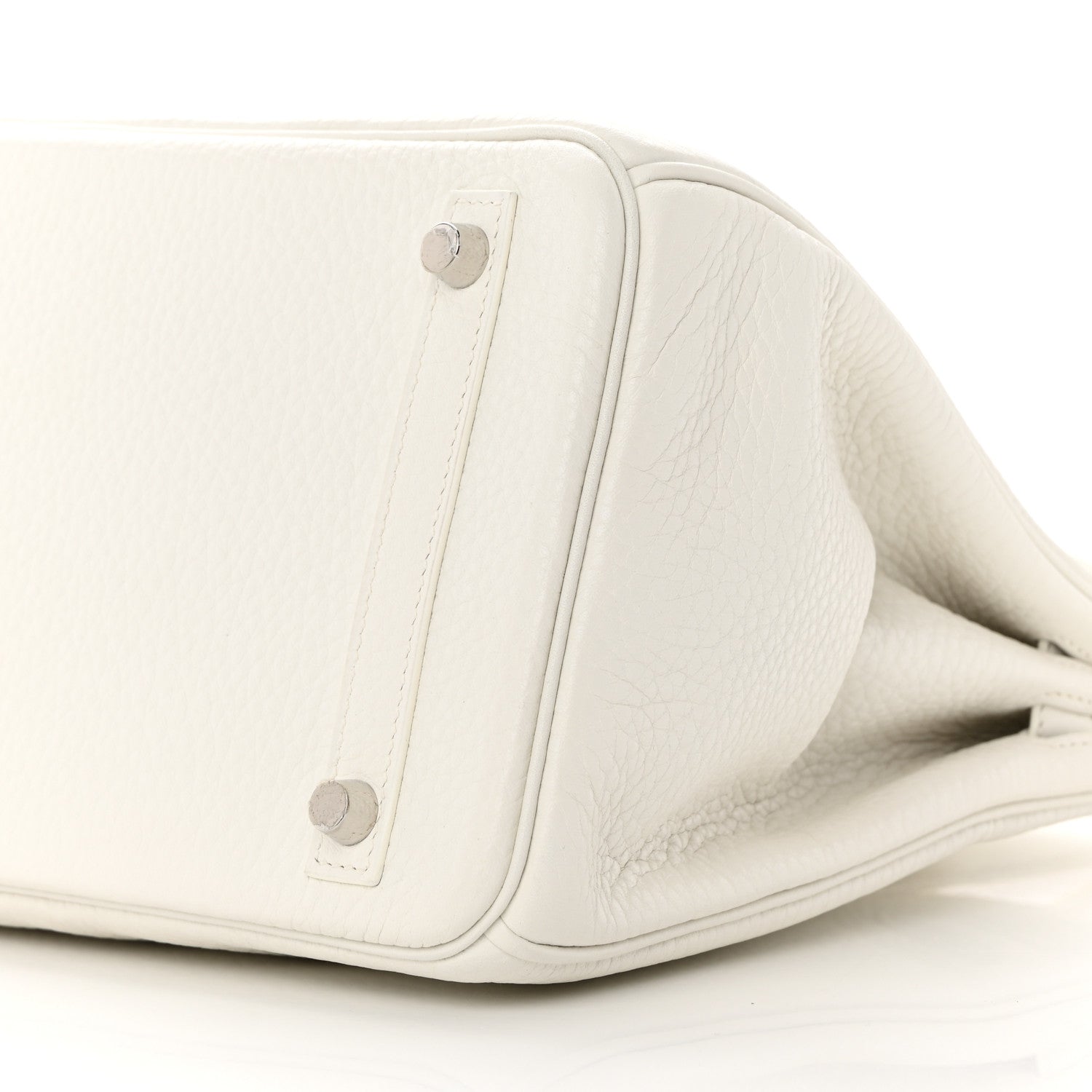 Hermes Taurillon Clemence Birkin 30 White 9 of 18