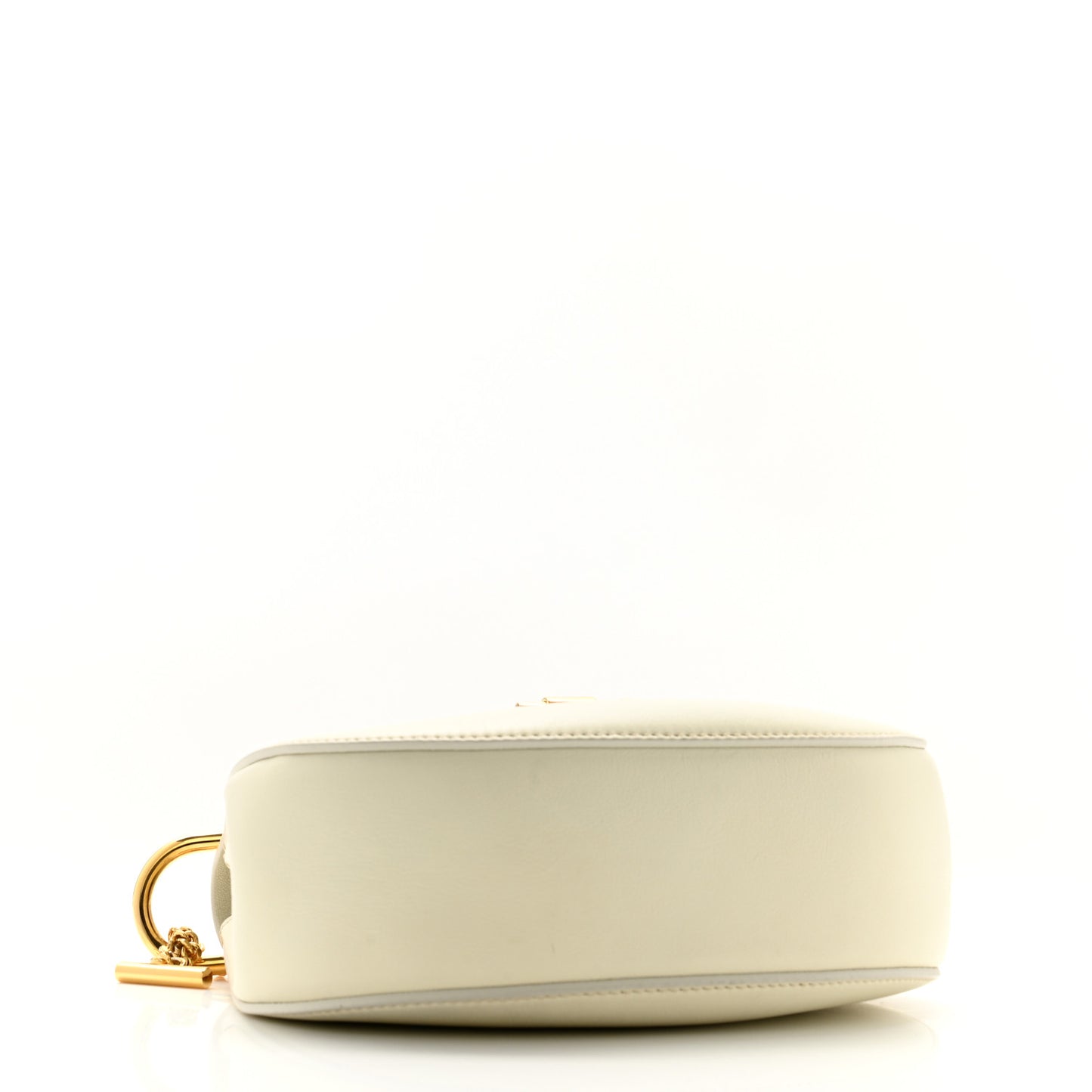 Calfskin Mini Drew Shoulder Bag White