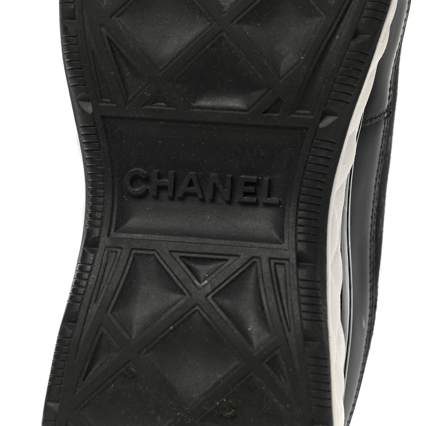 Velvet Calfskin Mixed Fibers CC Sneakers 38 Black