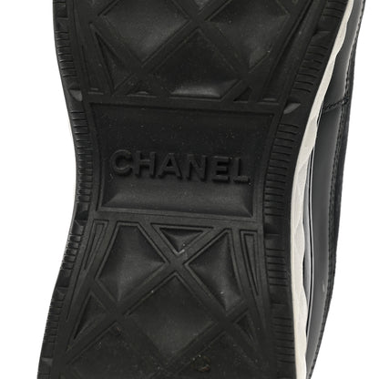 Chanel Velvet Calfskin Mixed Fibers CC Sneakers 38 Black 6 of 11