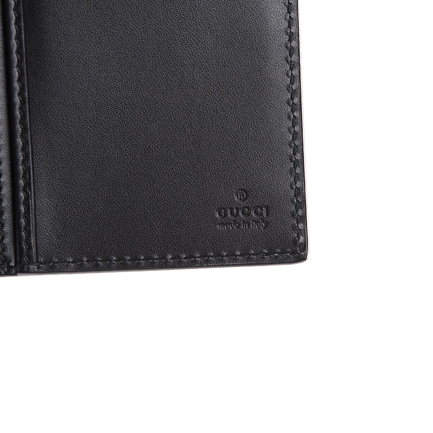 Guccissima Avel Continental Flap Wallet Black
