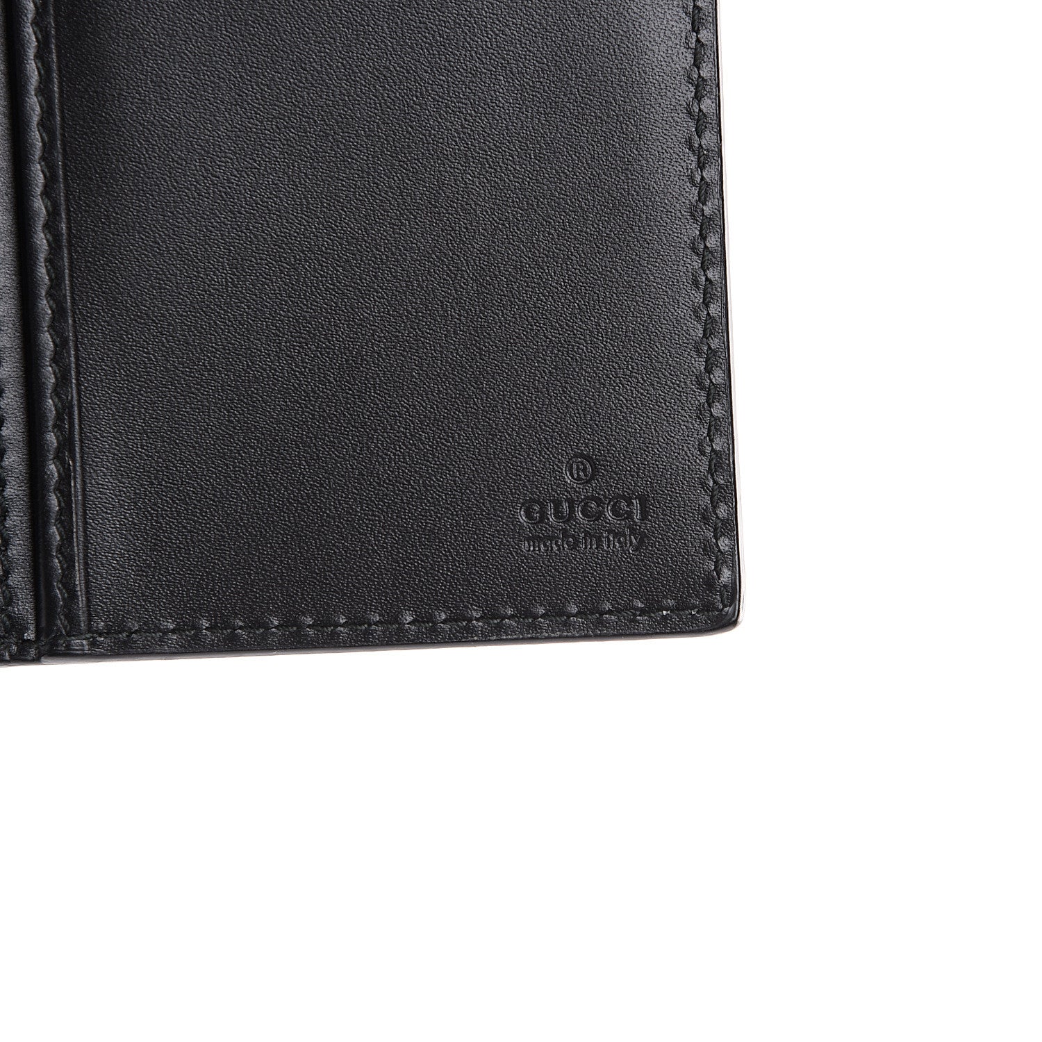 Gucci Guccissima Avel Continental Flap Wallet Black 5 of 6