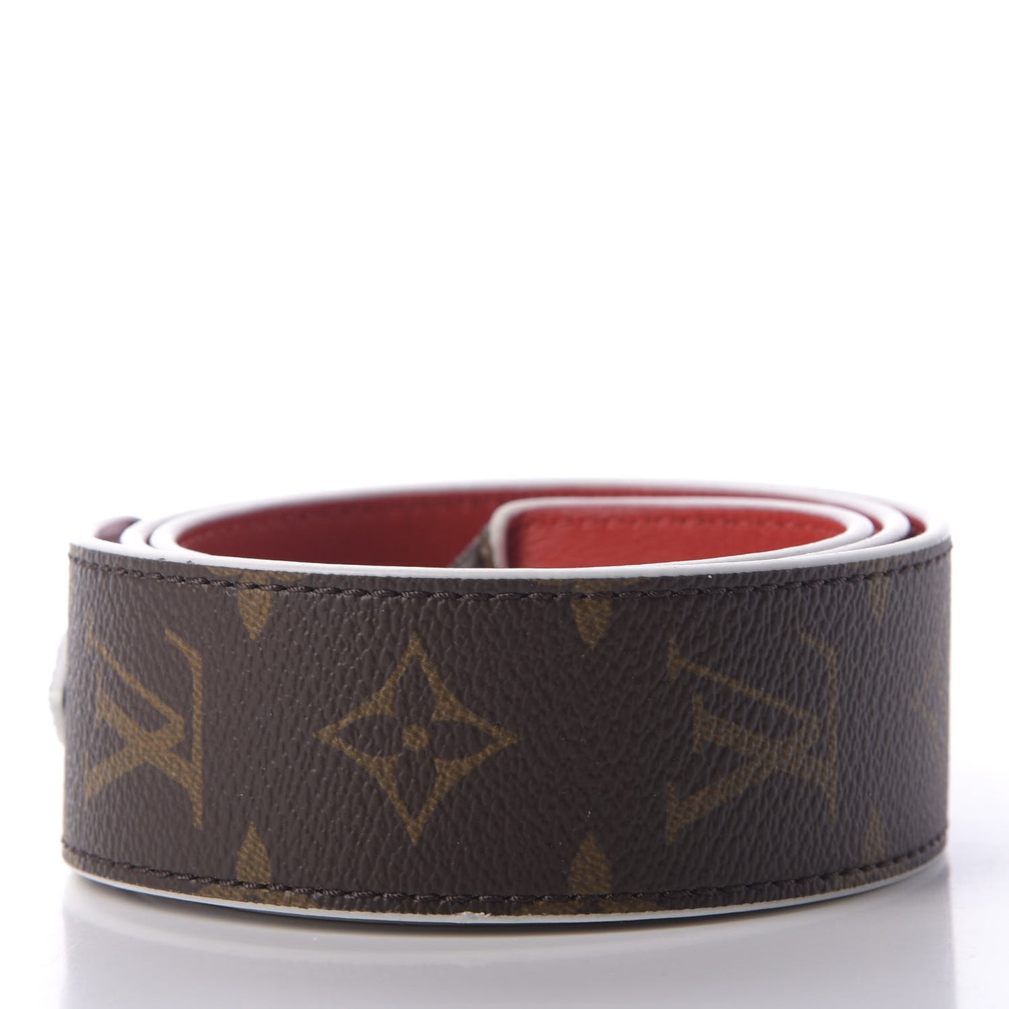 Monogram Bandouliere Shoulder Strap Red