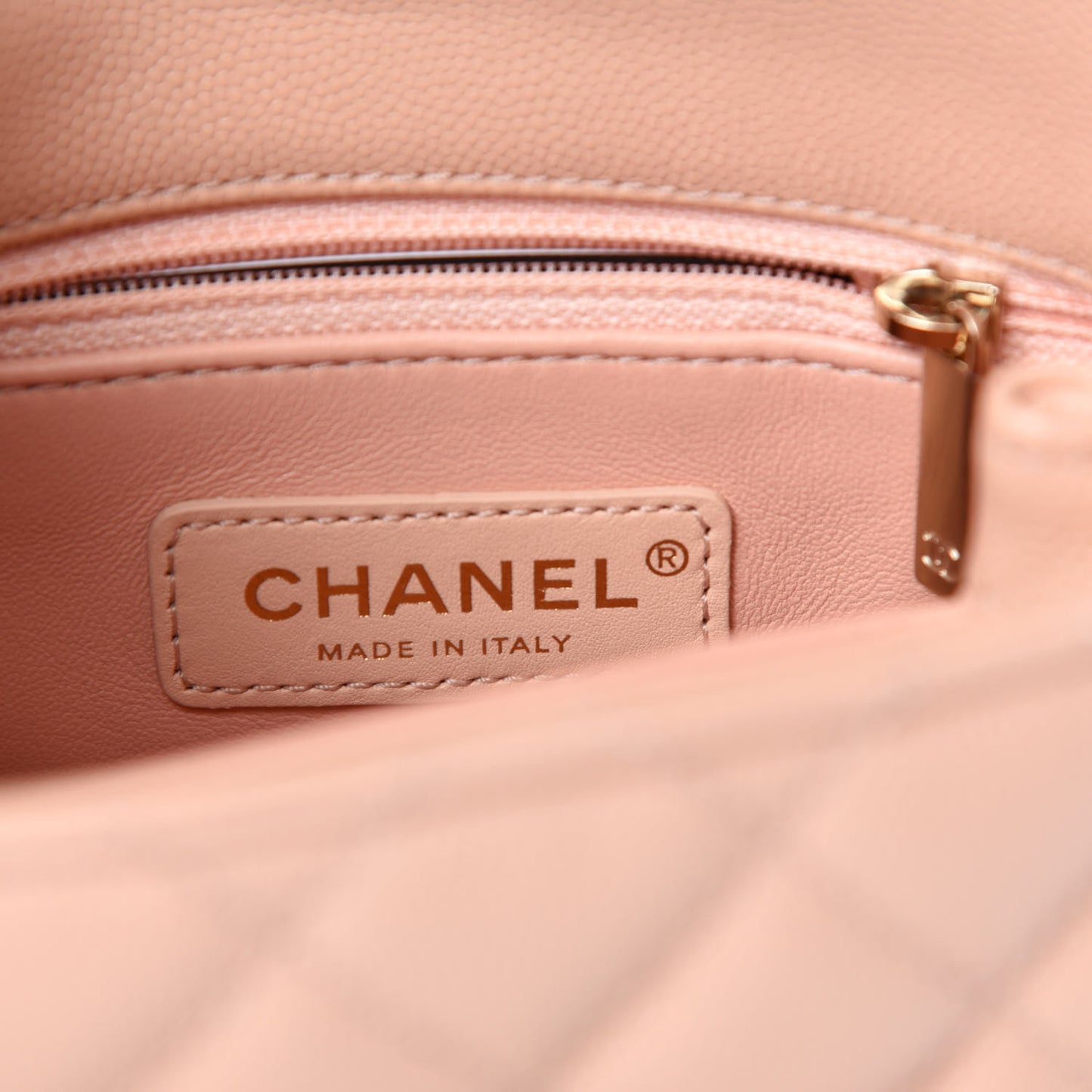 Caviar Quilted Extra Mini Coco Handle Flap Light Pink