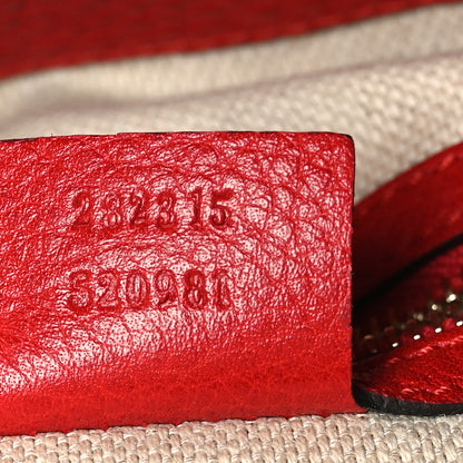 Gucci Monogram Medium Diana Bamboo Shoulder Bag Red 7 of 9