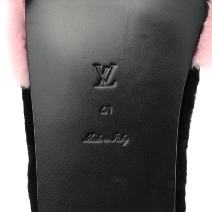 Louis Vuitton Fur Mink Fay Flat Mules 41 Pink 7 of 8