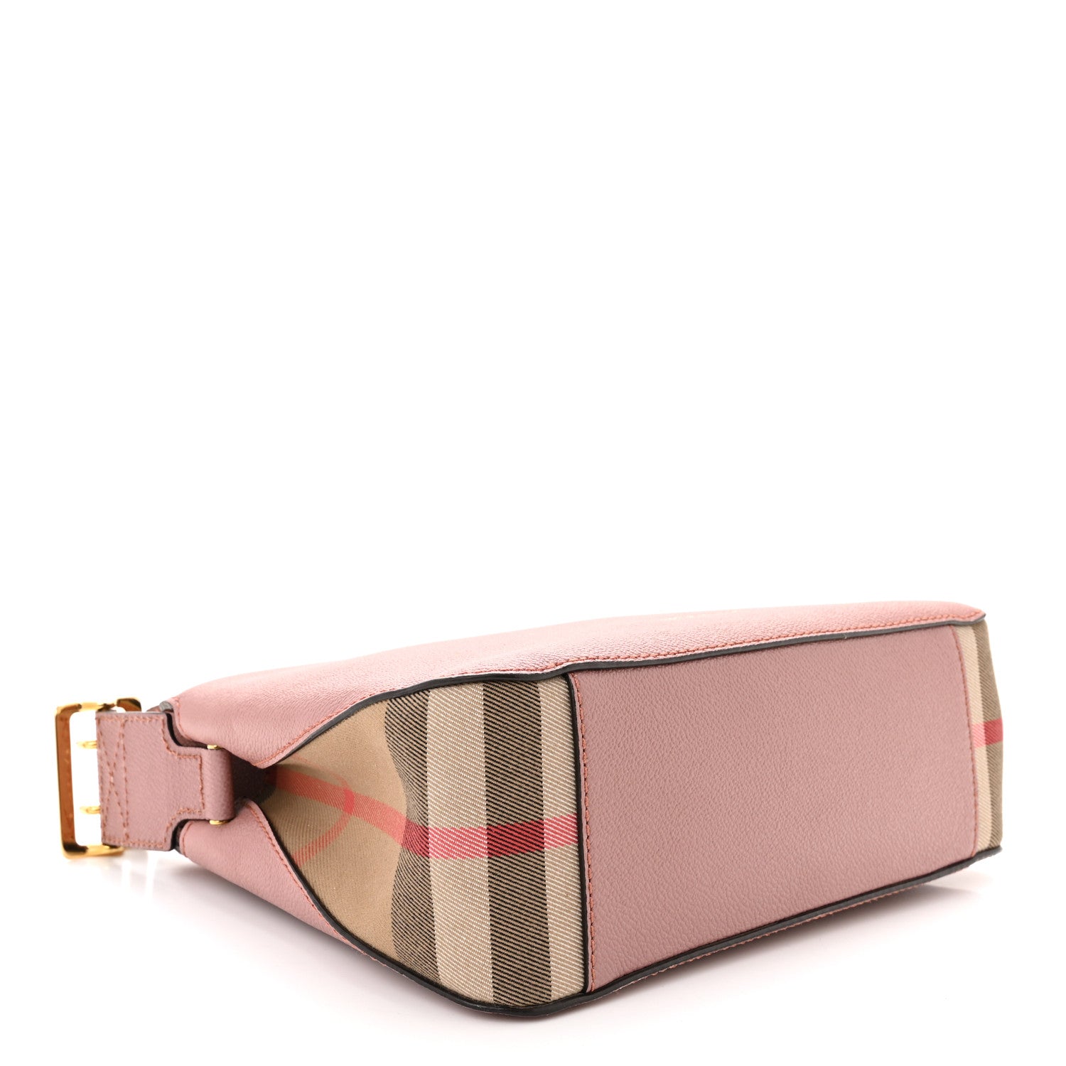 Burberry Soft Grain Calfskin House Check Small Helmsley Crossbody Dusty Pink 4 of 10