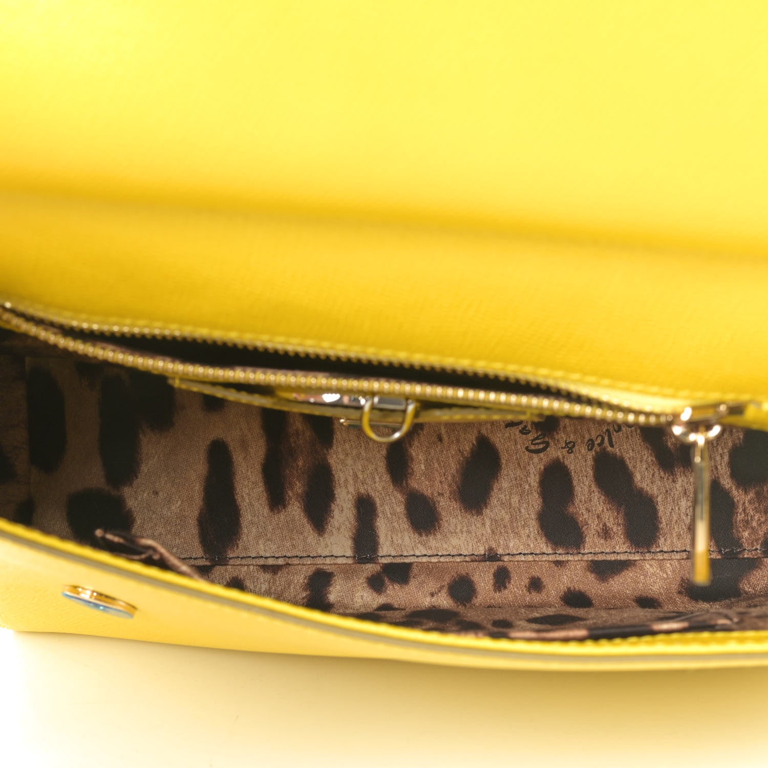 Dolce & Gabbana Dauphine Medium Miss Sicily Satchel Yellow 4 of 4