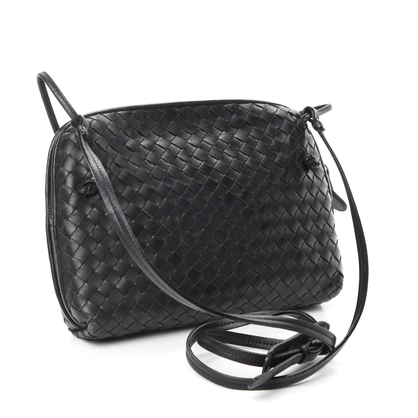 Nappa Intrecciato Nodini Bag Black