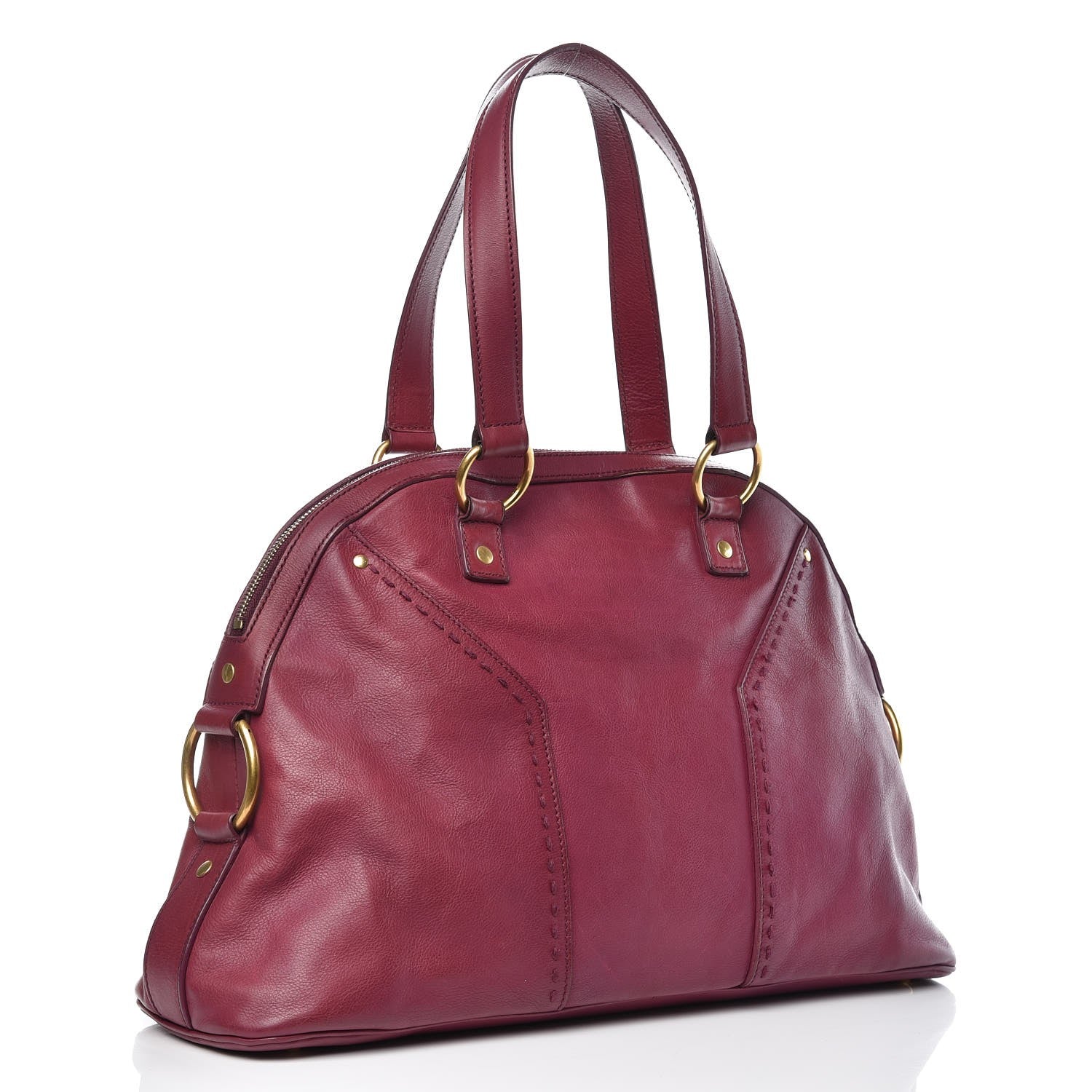 Saint Laurent Calfskin Large Muse Cherry 3 of 10