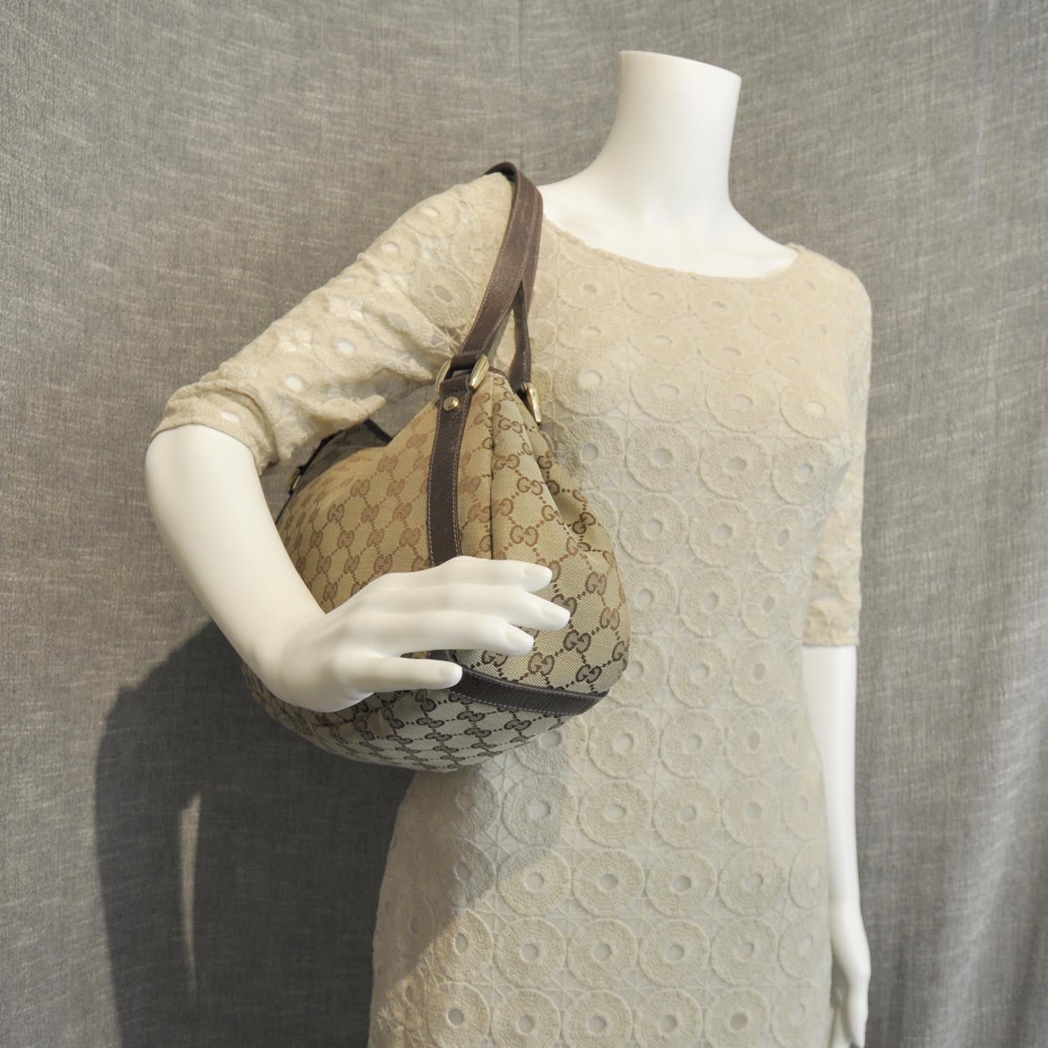 Gucci Monogram Medium Abbey Shoulder Bag Dark Brown 2 of 11