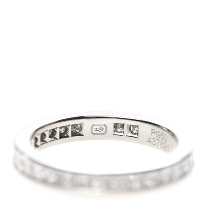 Harry Winston Platinum Diamond Channel Set Princess Wedding Band Ring 53 6.25 5 of 7