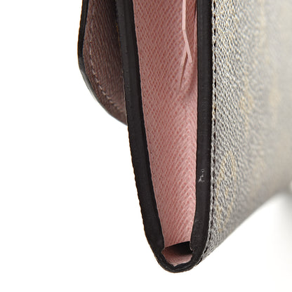 Louis Vuitton Monogram Emilie Wallet Rose Ballerine 10 of 13