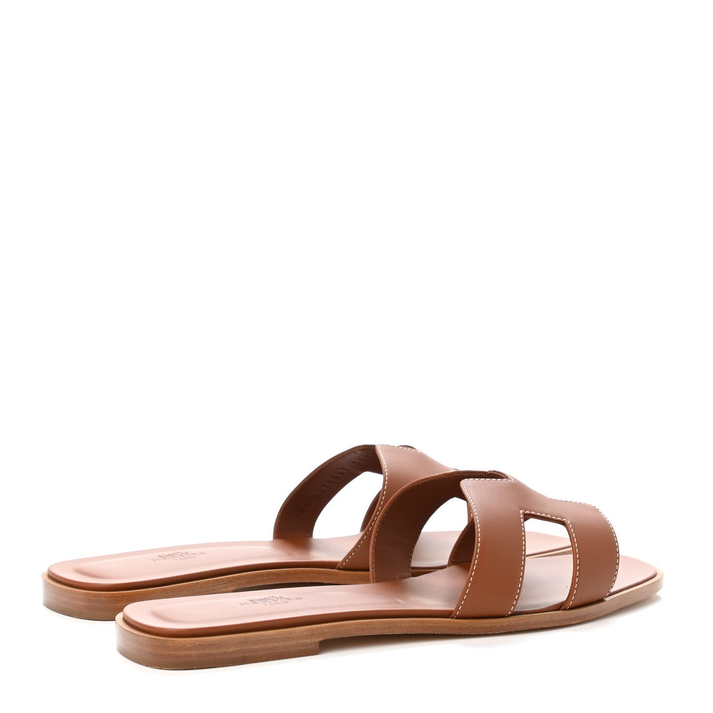 Box Calfskin Oran Sandals 41 Gold