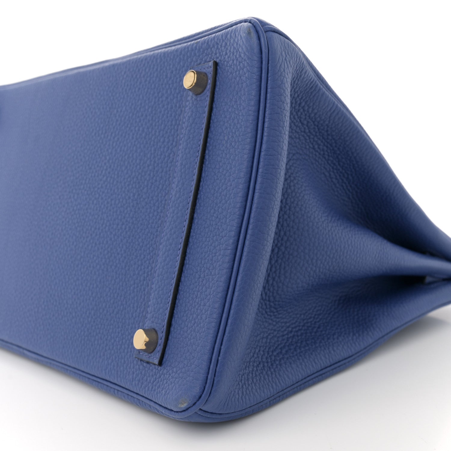 Hermes Togo Horseshoe Birkin 35 Bleu Royal 10 of 11
