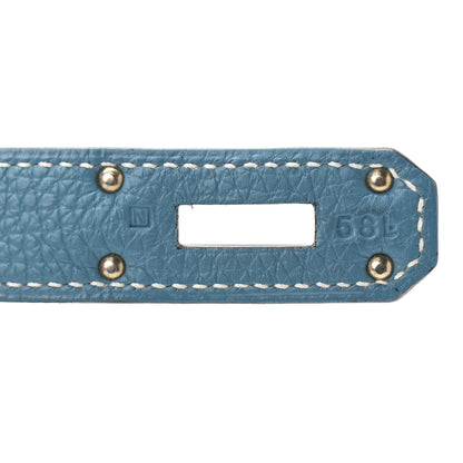 Hermes Togo Shoulder Kelly 40 Blue Jean 7 of 10