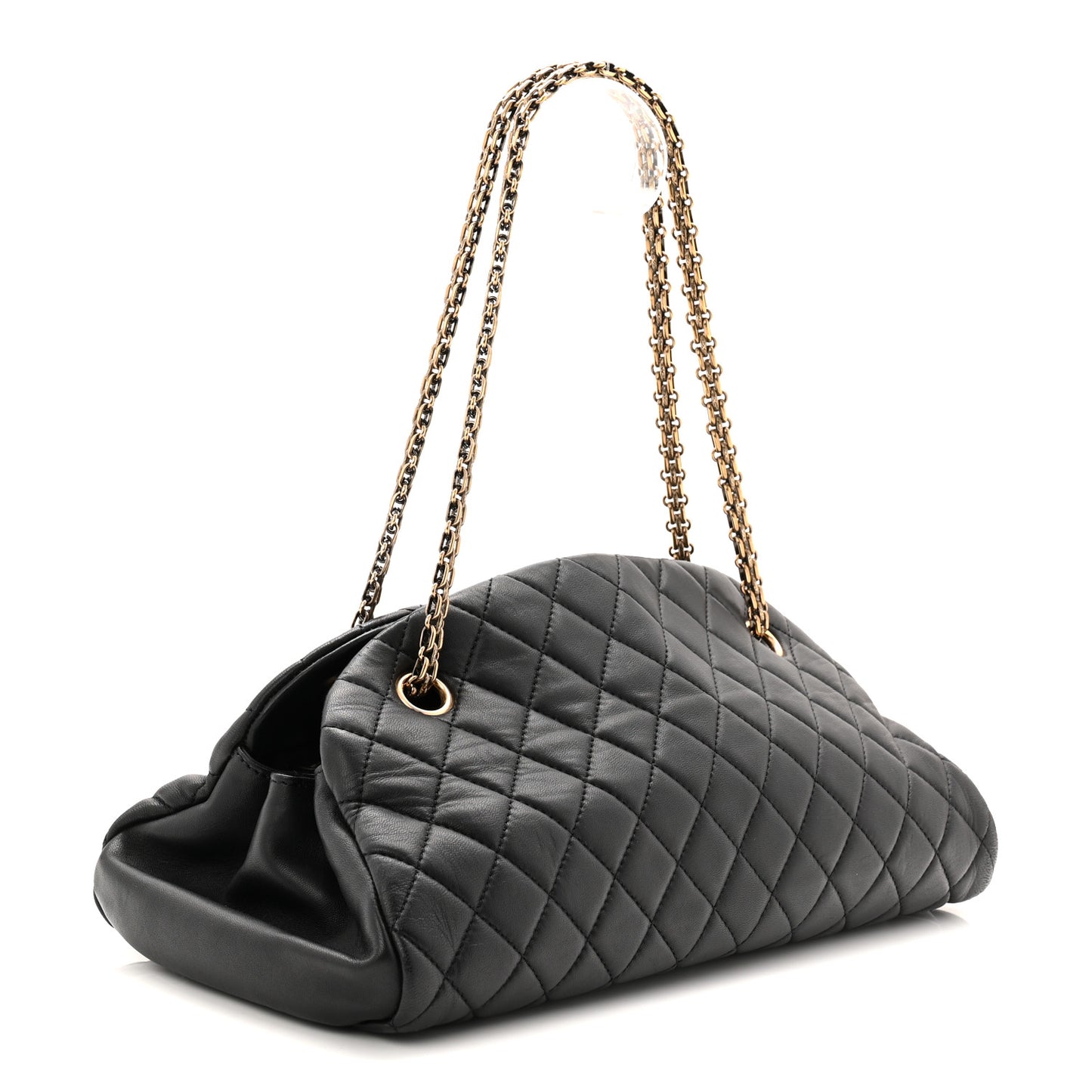 Lambskin Quilted Medium Just Mademoiselle Black