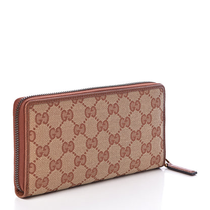 Gucci X MLB GG Monogram NY Yankees Zip Around Wallet Beige Ruggine Ivory 3 of 8