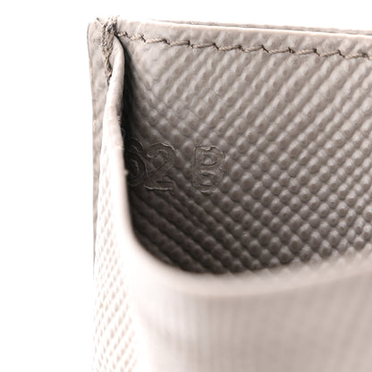 Prada Saffiano Metal Card Case Argilla 7 of 9