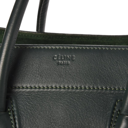 Celine Supple Calfskin Medium Phantom Luggage Bottle Green 8 of 12