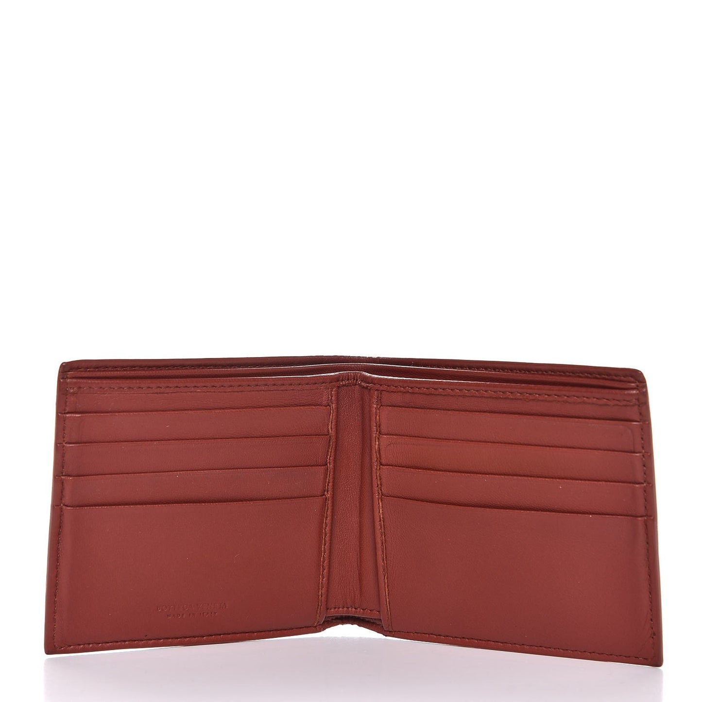 Nappa Intrecciato Bi-Fold Wallet Espresso