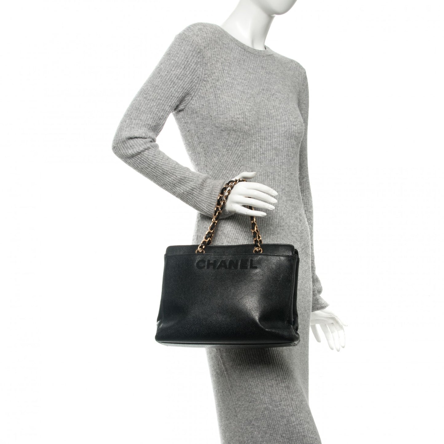 Caviar Shoulder Bag Black