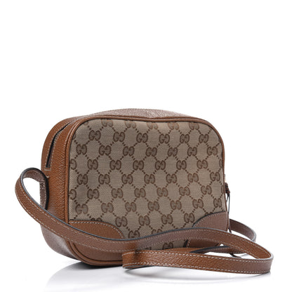 Gucci Monogram Mini Bree Messenger Bag Beige Tabacco 2 of 17