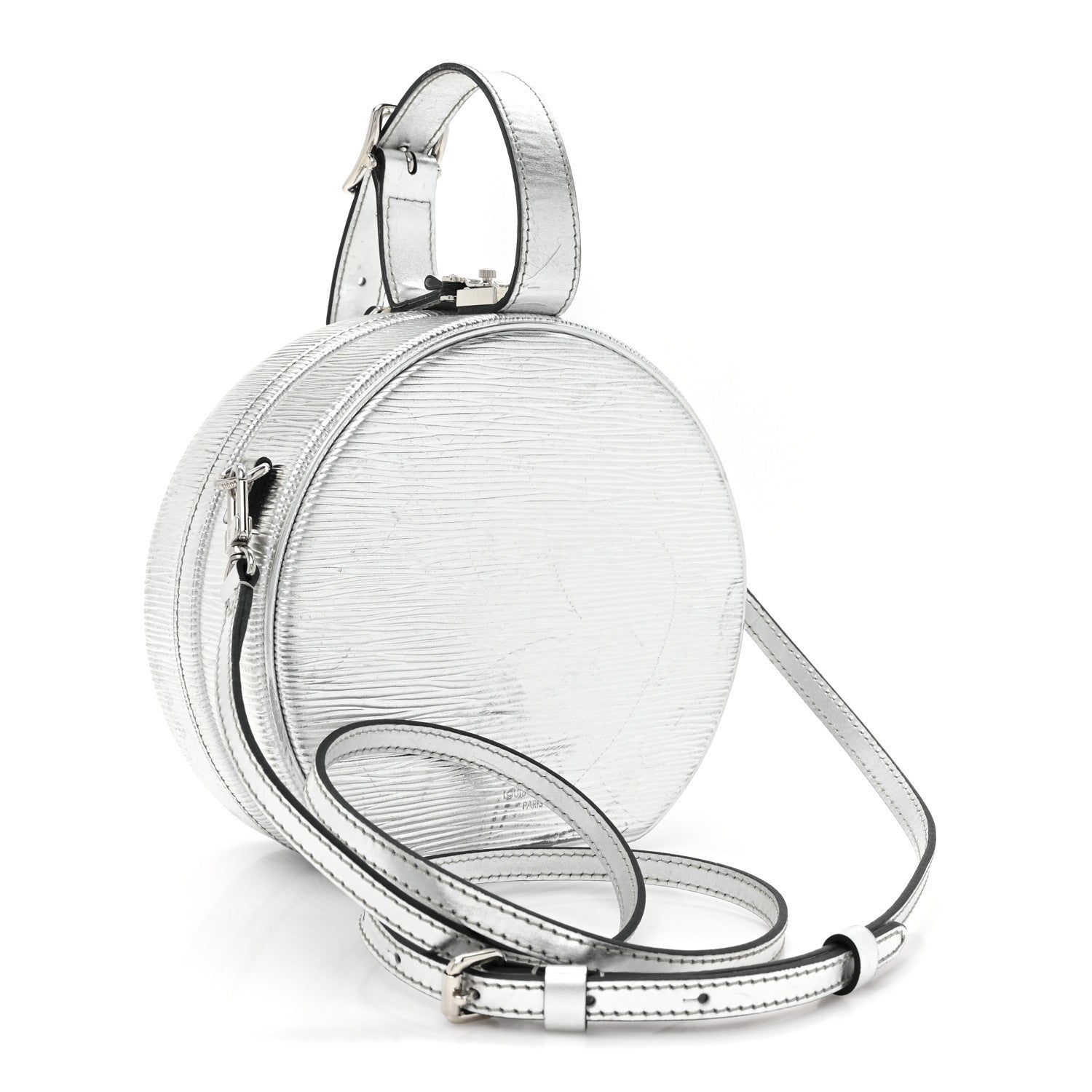 Louis Vuitton Metallic Epi Petite Boite Chapeau Silver 3 of 13