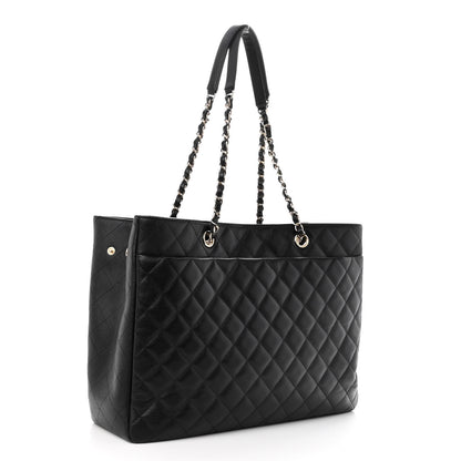 Chanel Caviar Quilted Large Shopping Tote Black 3 of 10