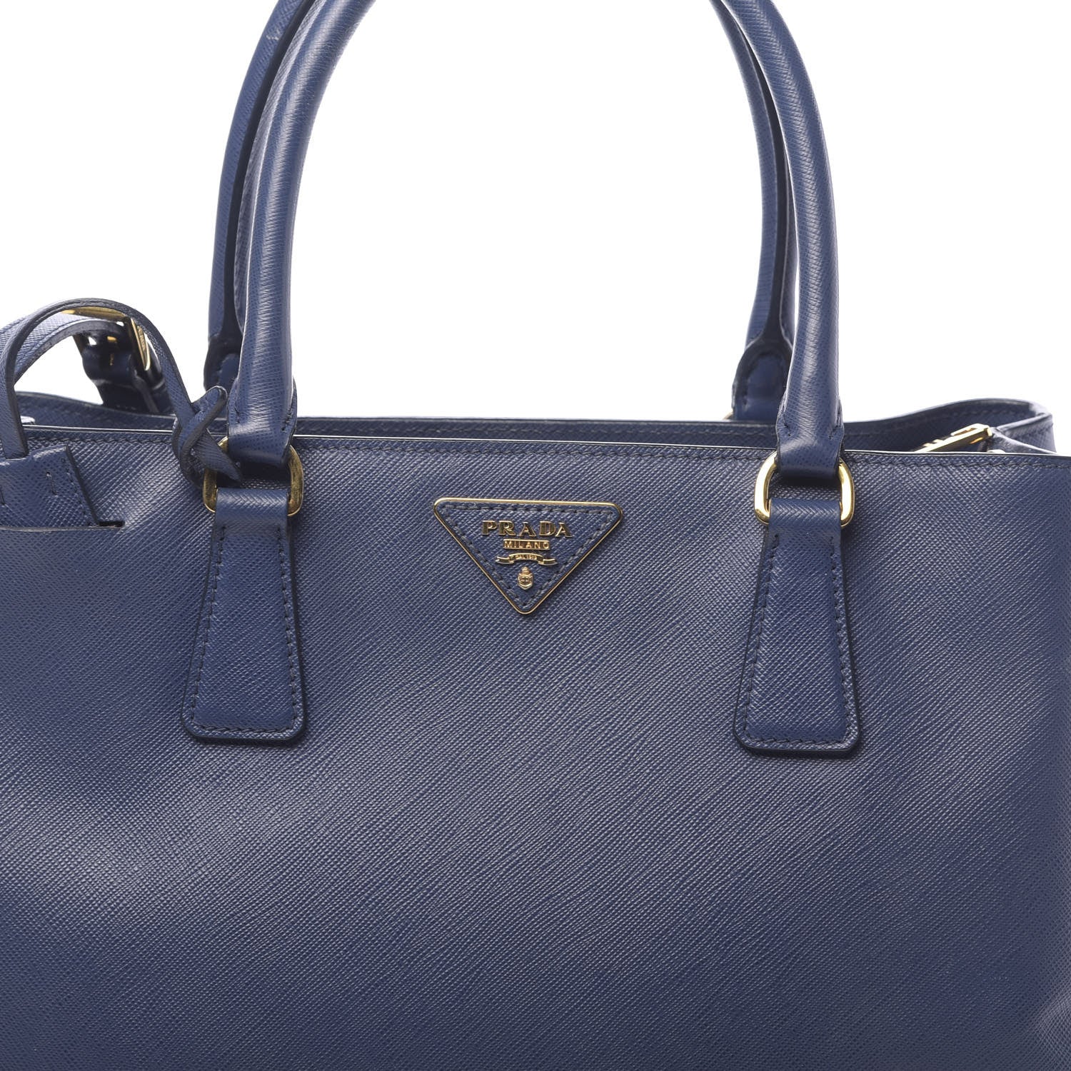 Prada Saffiano Lux Medium Tote Bluette 12 of 17