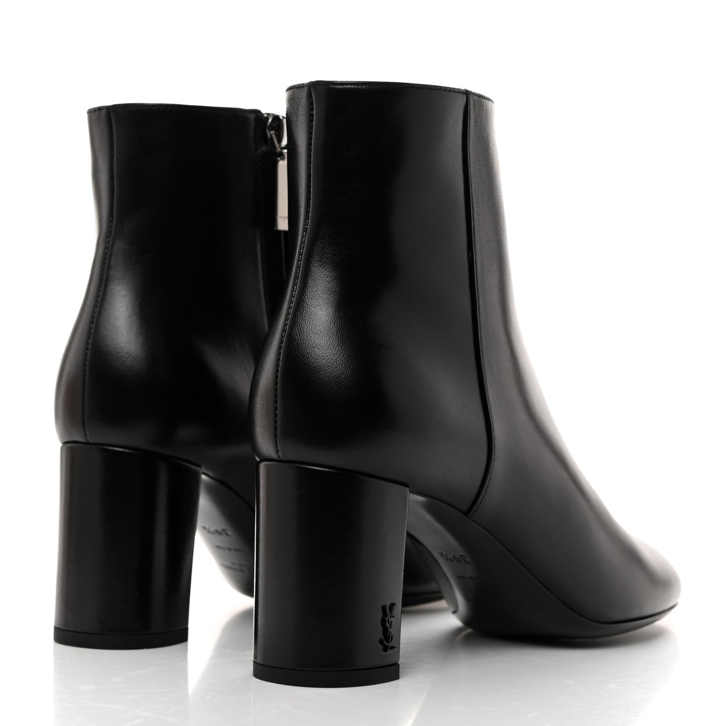 Nappa Vendome Loulou Ankle Zip Boots 39.5 Black