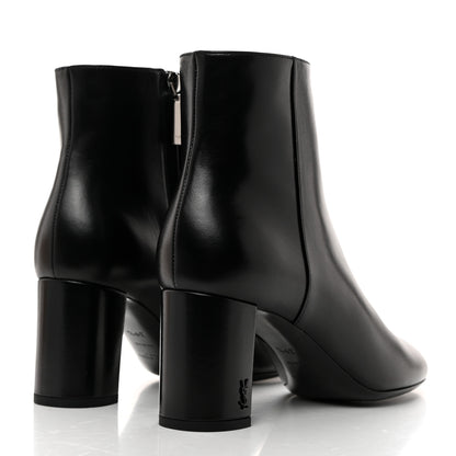 Saint Laurent Nappa Vendome Loulou Ankle Zip Boots 39.5 Black 4 of 9