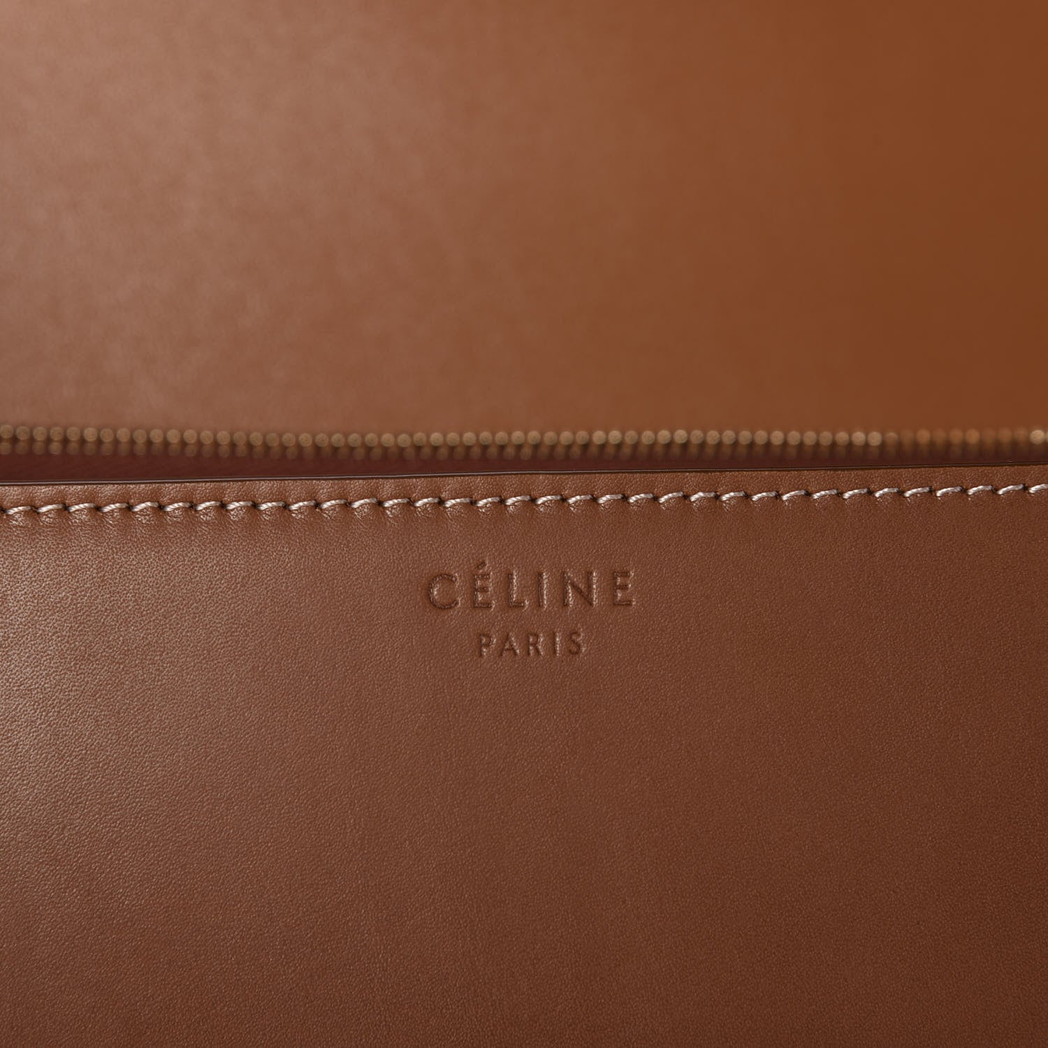 Celine Natural Calfskin Medium Classic Box Flap Bag Tan 8 of 11