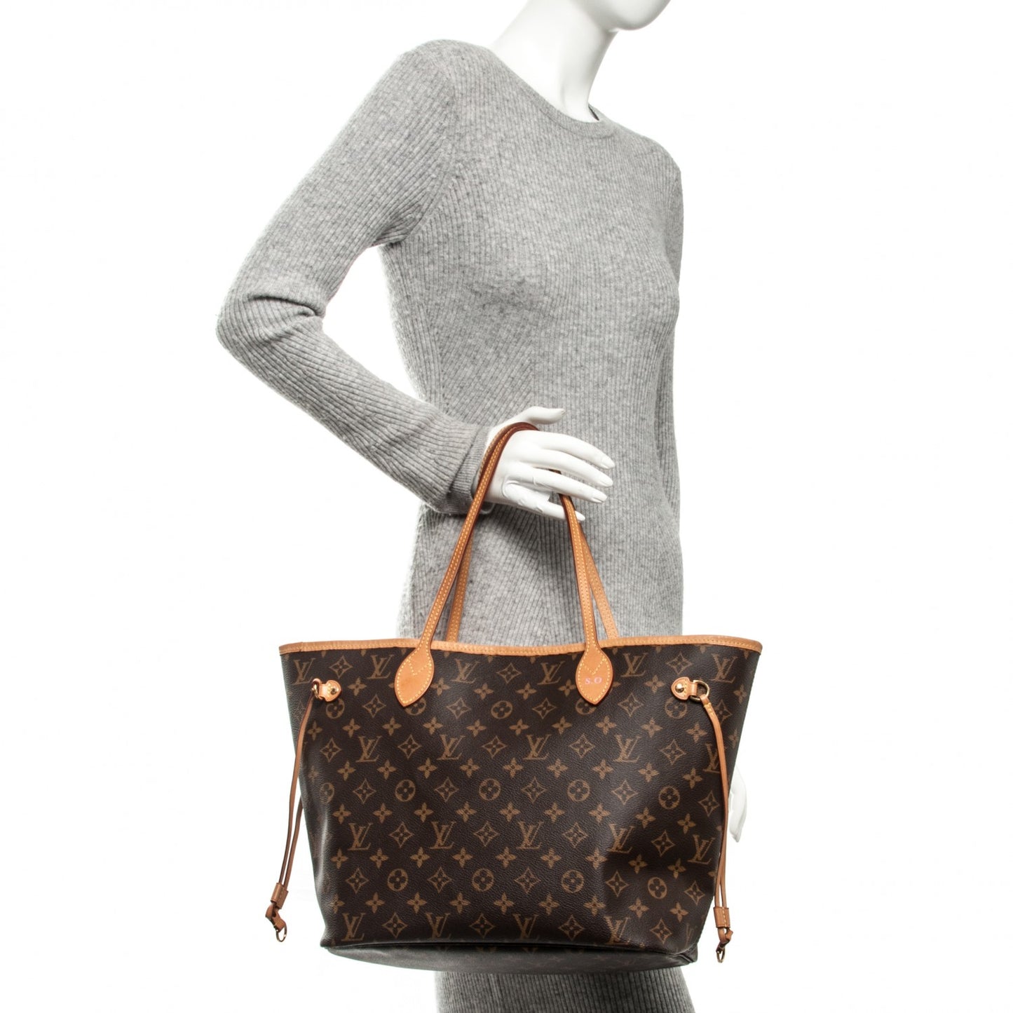 Monogram Neo Neverfull MM Rose Ballerine