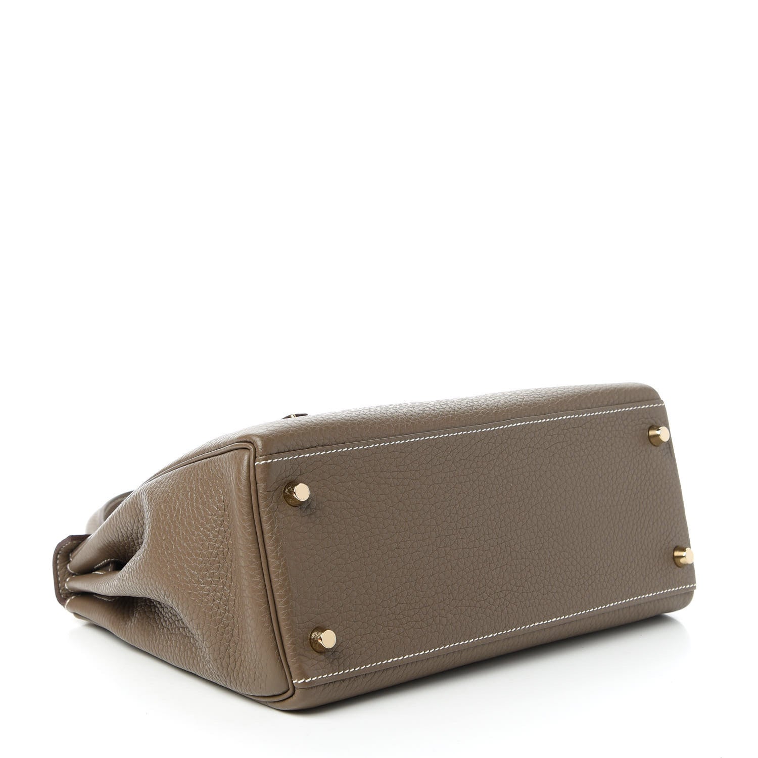 Hermes Taurillon Clemence Kelly Retourne 28 Etoupe 4 of 10