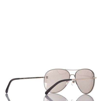 Chanel CC Aviator Sunglasses 4189-T-Q Gold 4 of 8