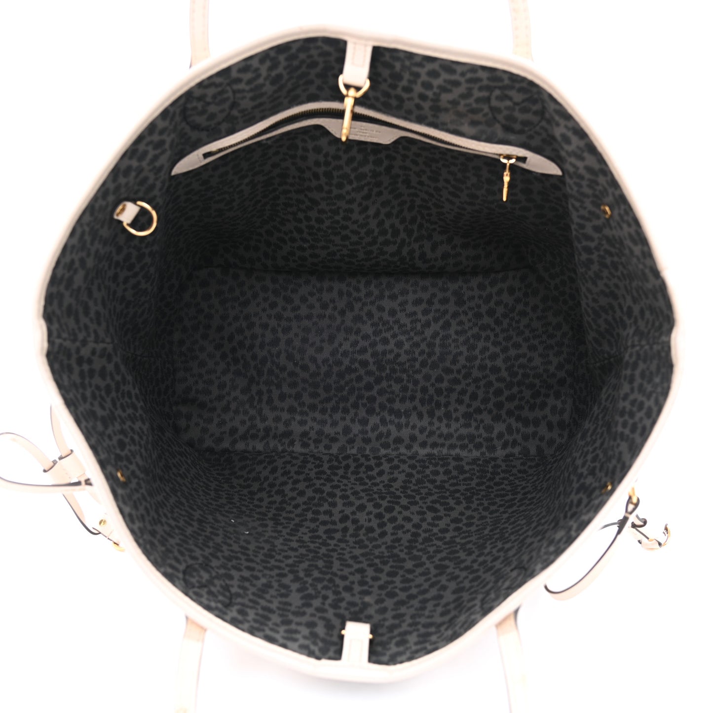 Monogram Giant Wild At Heart Neverfull MM Creme