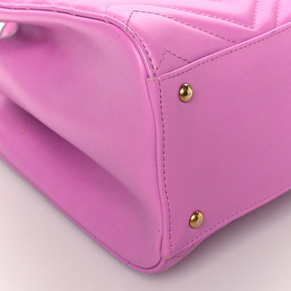 Gucci Calfskin Matelasse Small GG Marmont Tote Candy Mousse 9 of 10