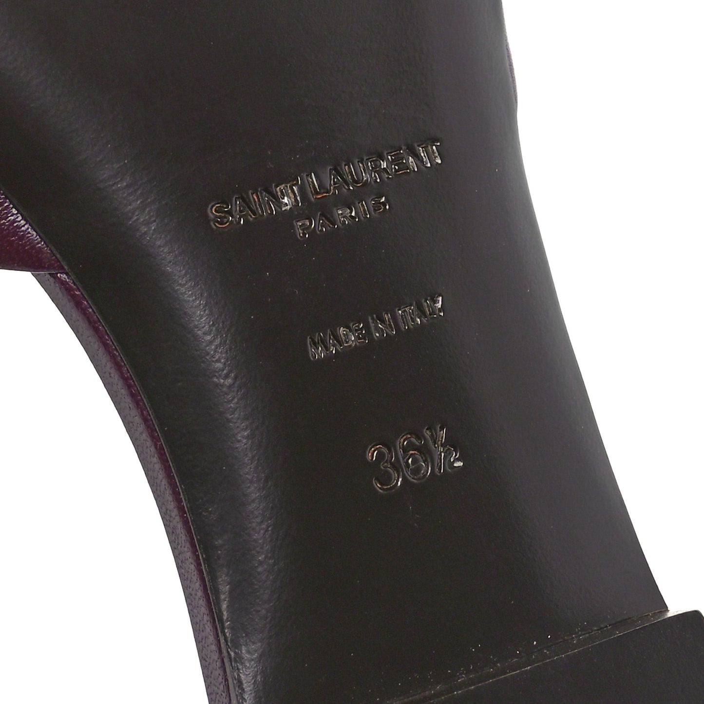 Incrociato Muriel Bianca Slide Sandals 36.5 Wine Red