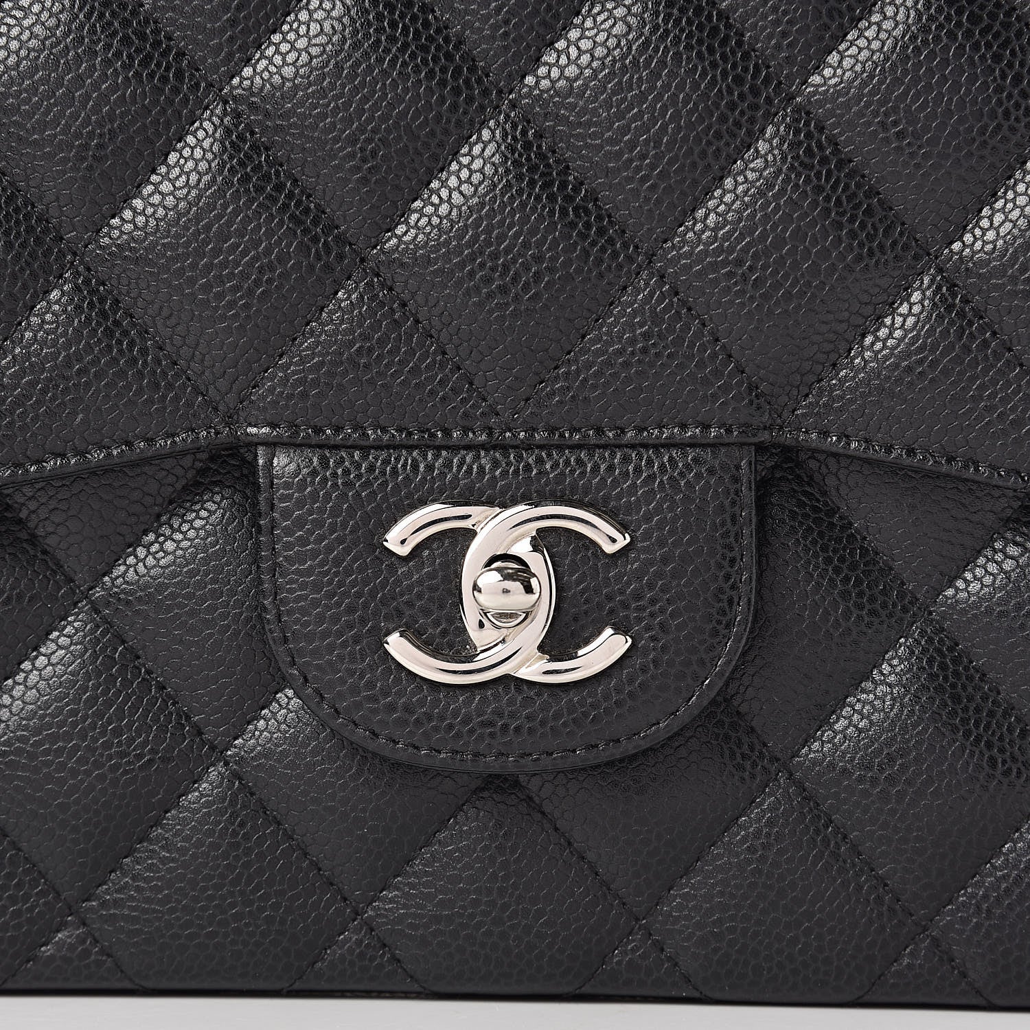 Chanel Caviar Quilted Jumbo Double Flap Black 10 of 15