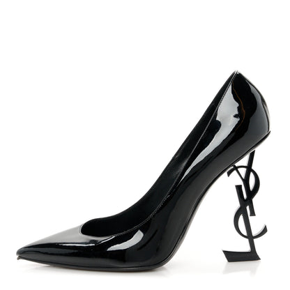 Saint Laurent Patent Calfskin Opyum 110 Pumps 39 Black 1 of 9