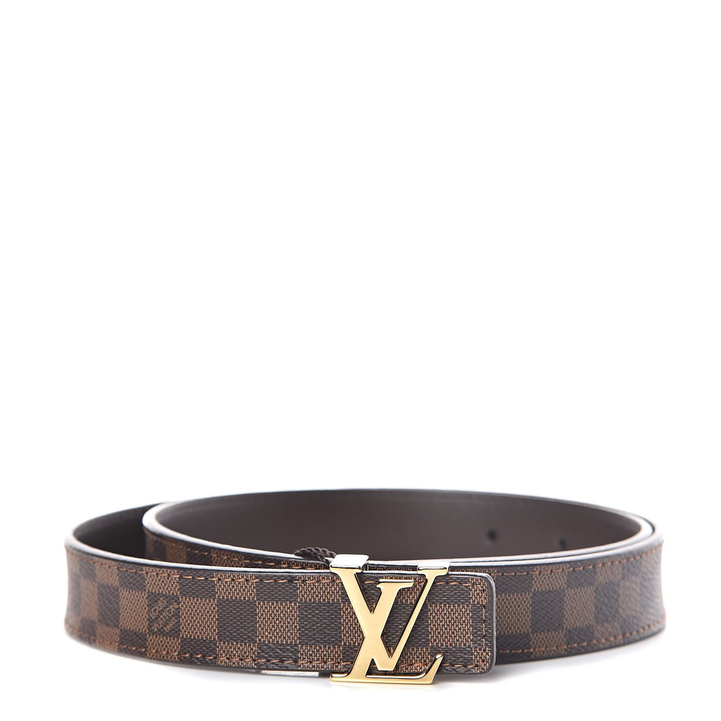 Mini Damier Ebene 25mm LV Initiales Belt 80 32