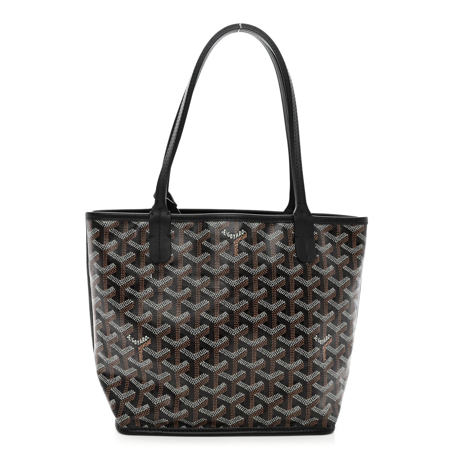 Goyardine Reversible Mini Anjou Black