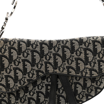 Christian Dior Monogram Saddle Bag Black 8 of 10