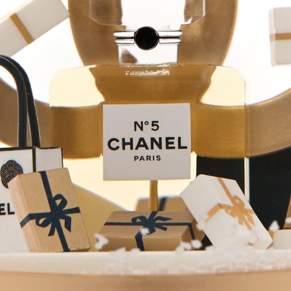 Chanel Glass CC Shopping Bag Snow Globe Gold 5 of 8