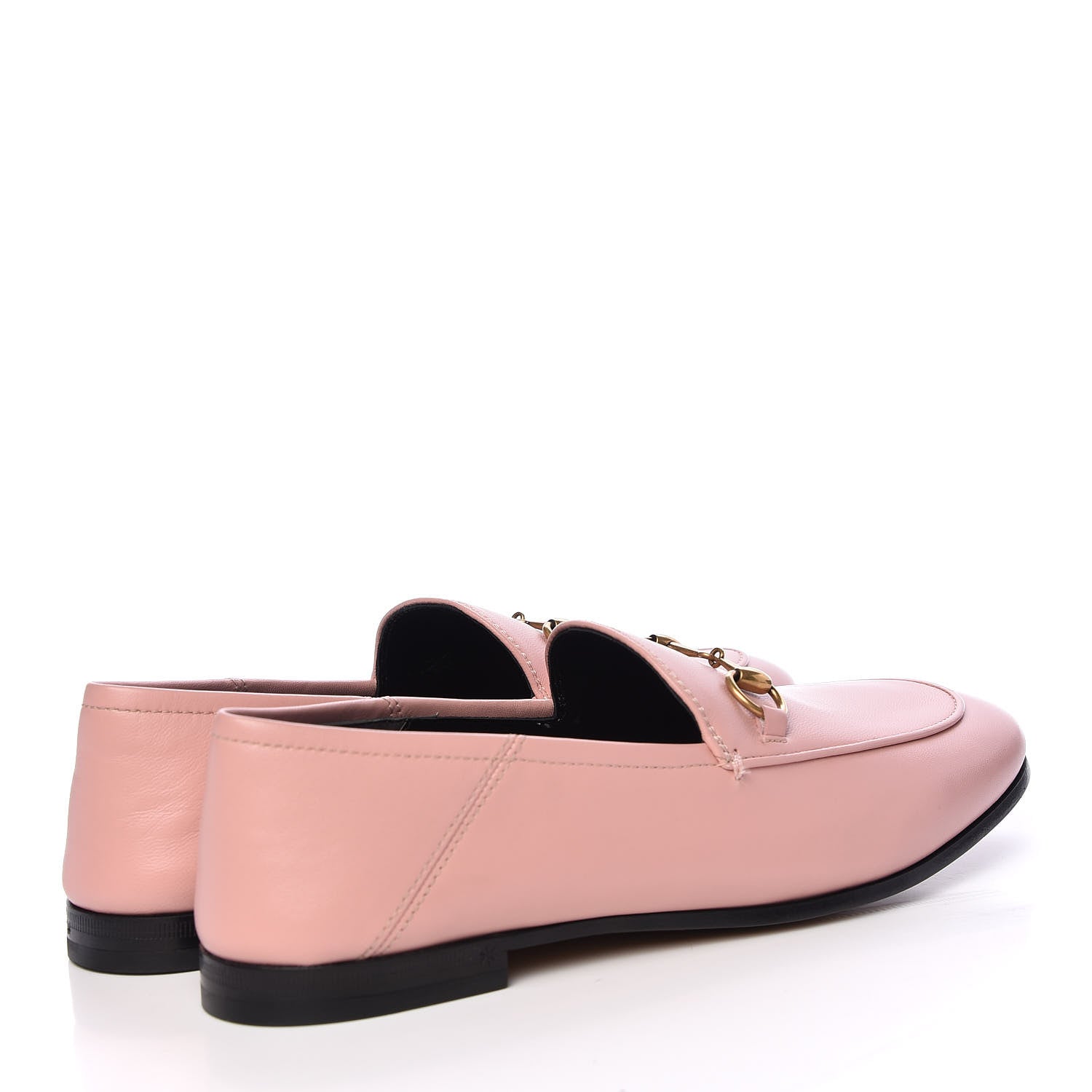 Gucci Lambskin Womens Brixton Horsebit Loafers 38.5 Perfect Pink 4 of 10