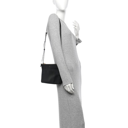 Celine Lambskin Large Trio Crossbody Bag Black 2 of 11