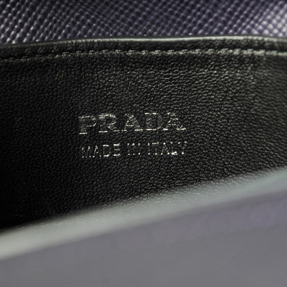 Prada Saffiano Cuir Convertible Top Handle Tote Viola 6 of 6