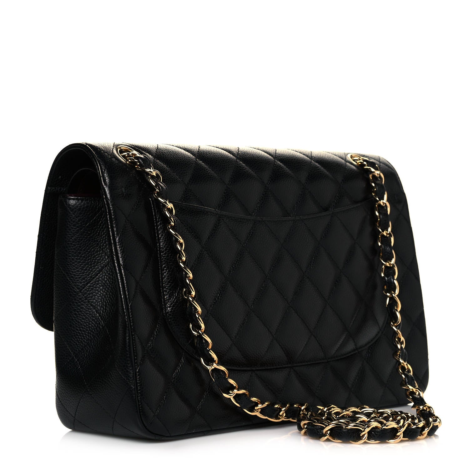 Chanel Caviar Quilted Jumbo Double Flap Black 3 of 11