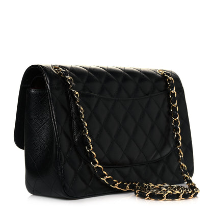 Chanel Caviar Quilted Jumbo Double Flap Black 3 of 11